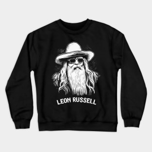 Leon Russell / Original Fan Art Design Crewneck Sweatshirt